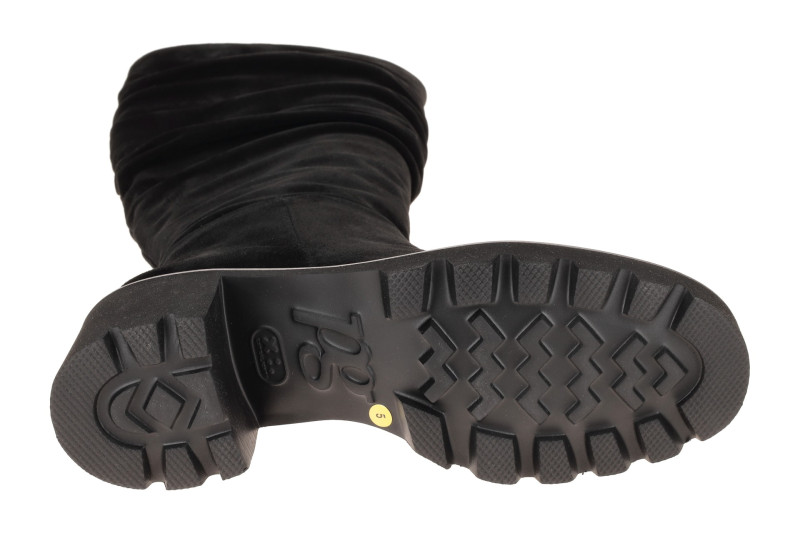 Paul Green Schaftstiefel schwarz gerafft 9987
