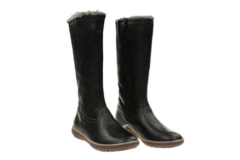 Ecco Aude Stiefel schwarz Wollfutter