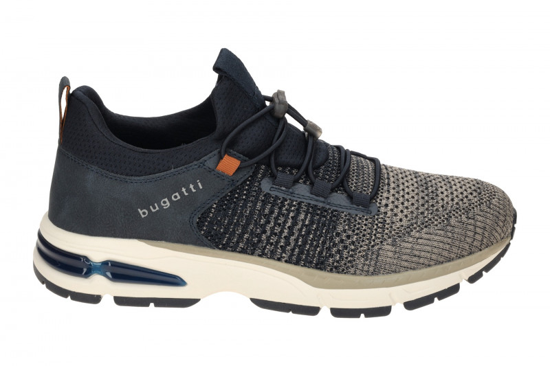 bugatti Parry Schuhe Sneakers blau grau Gummizug AOX60