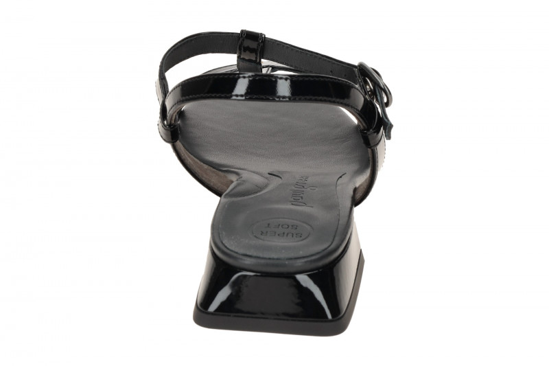 Paul Green T-Steg Sandalette schwarz Lack 6150