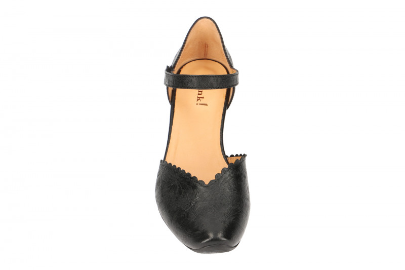 Think Aida Riemchen Pumps schwarz effekt