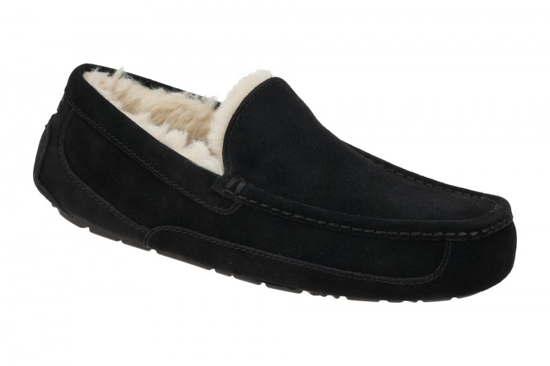UGG Ascot Mokassin Schuhe schwarz 1101110