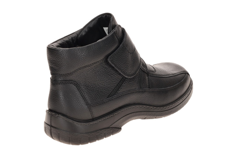 JOMOS Warmfutter Stiefelette schwarz H-Weite Klett 406501