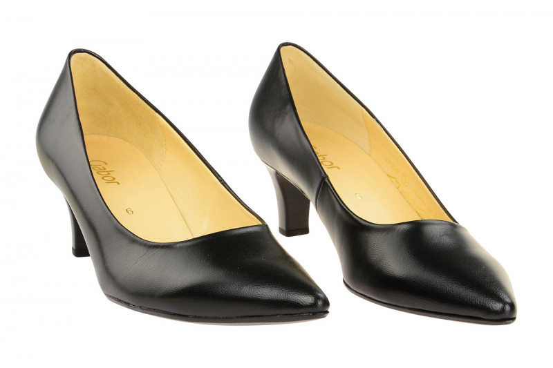 Gabor Pumps schwarz Glattleder 61.250.37