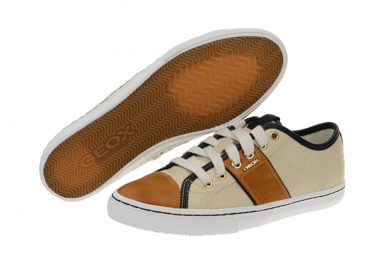 Geox New Club Schuhe braun grau D5258A