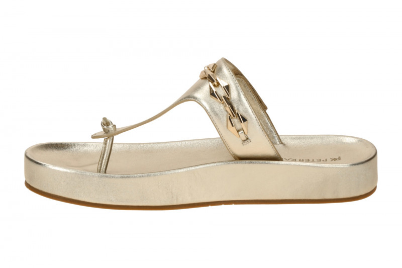 Peter Kaiser Zehentrenner Pantolette gold metallic 77105