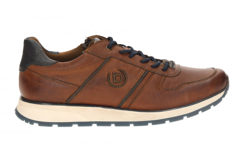 bugatti Schuhe Sneakers braun cognac Glattleder APA03
