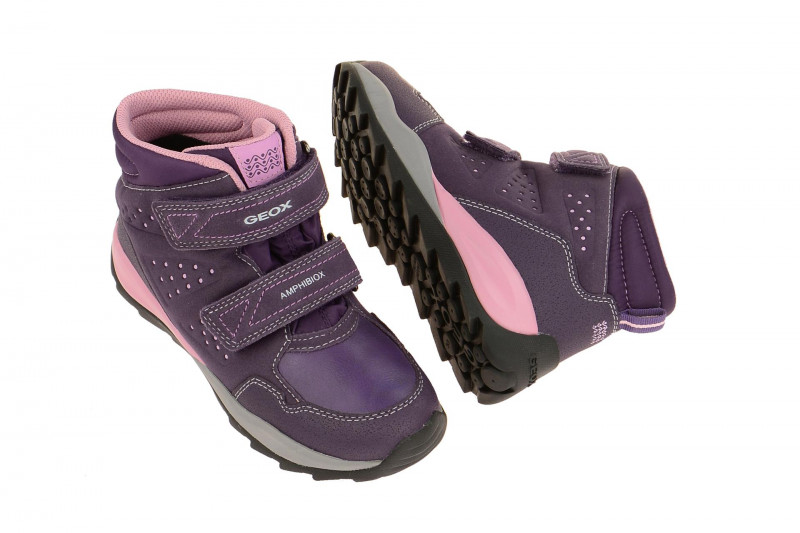 Geox Mädchen Kinderstiefel lila Wasserdicht