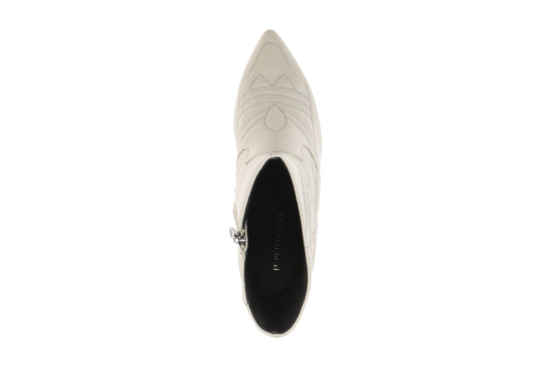 Peter Kaiser Stiefelette weiß offwhite Nappa Stepp Nähte 75333
