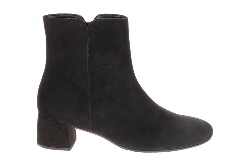 Gabor Stiefelette schwarz Velour 75.680.17