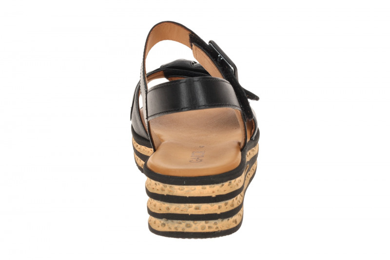 Gabor Plateau Sandalen schwarz Nappa 84.553.27