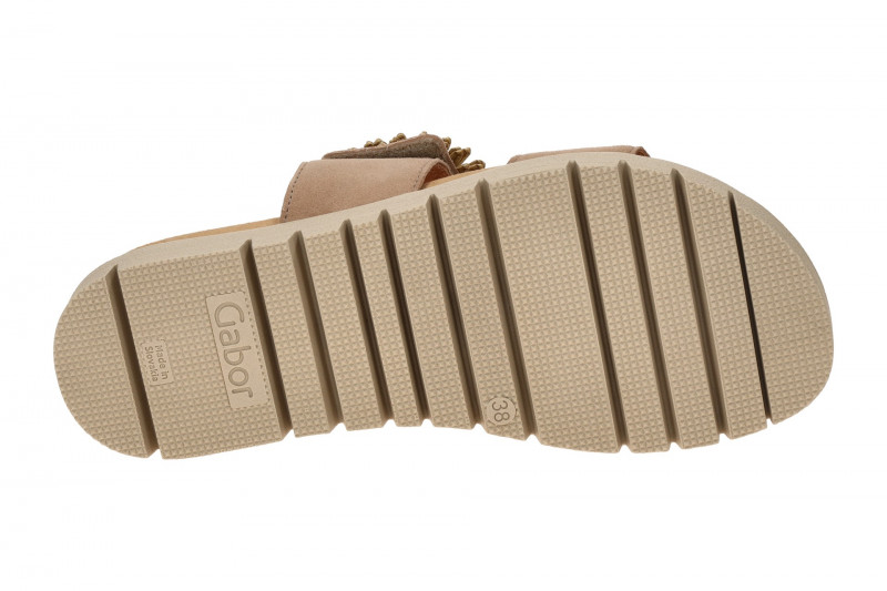 Gabor Pantolette sand beige Velour 83.743.14