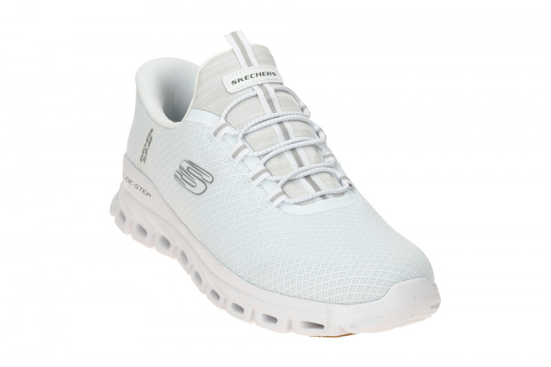 Skechers Glide Step Slipper Schuhe weiß Herren SLIP-INS 233010