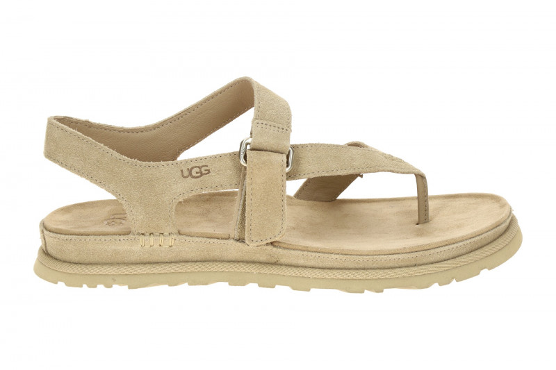 UGG Goldengaze Toe Post Zehentrenner Sandale beige 1175134