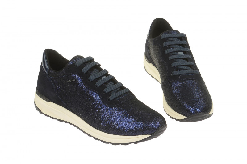 Geox Respira Airell B Sneakers in schwarz blau Damenschuhe