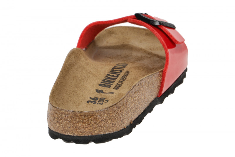 Birkenstock Madrid BS Pantolette rot Lack 1019460