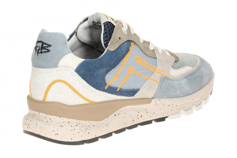 Floris van Bommel De Treener Sneaker Schuhe blau grau 10243