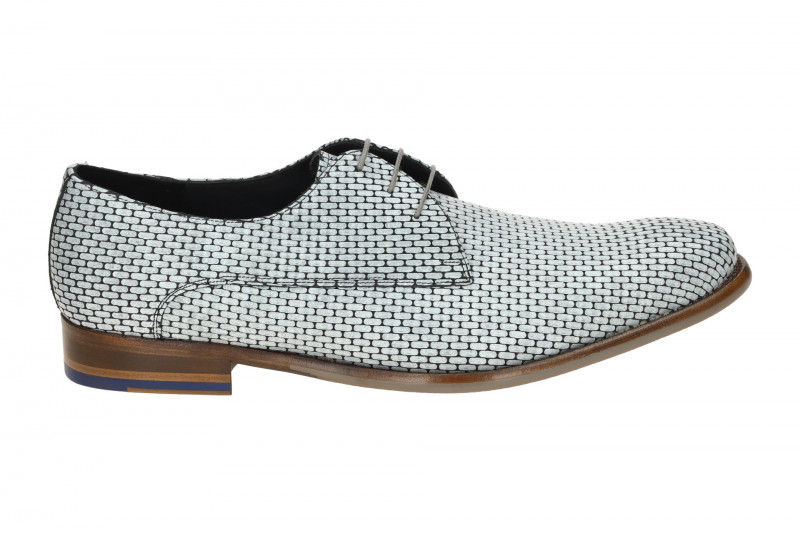 Floris van Bommel De Stijler Schuhe grau Mauer-Muster H-Weite 30275