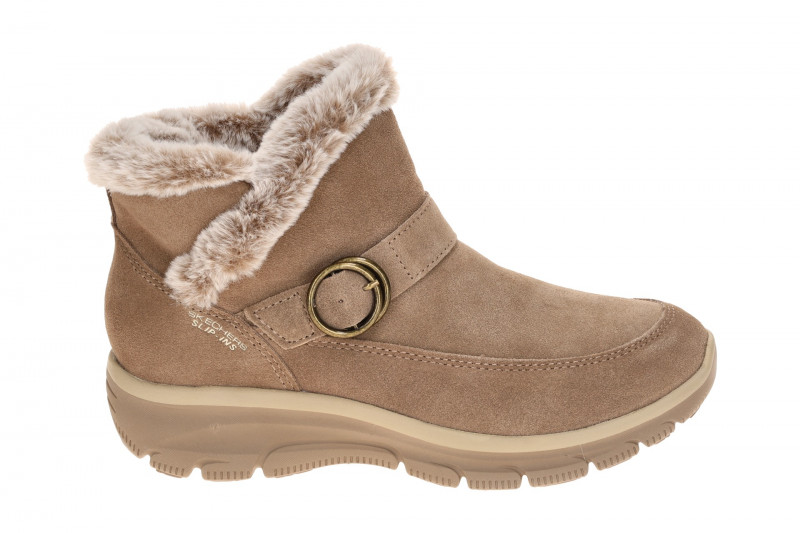 Skechers Easy Going Stiefelette braun mush Schlupf Boot Slip Ins