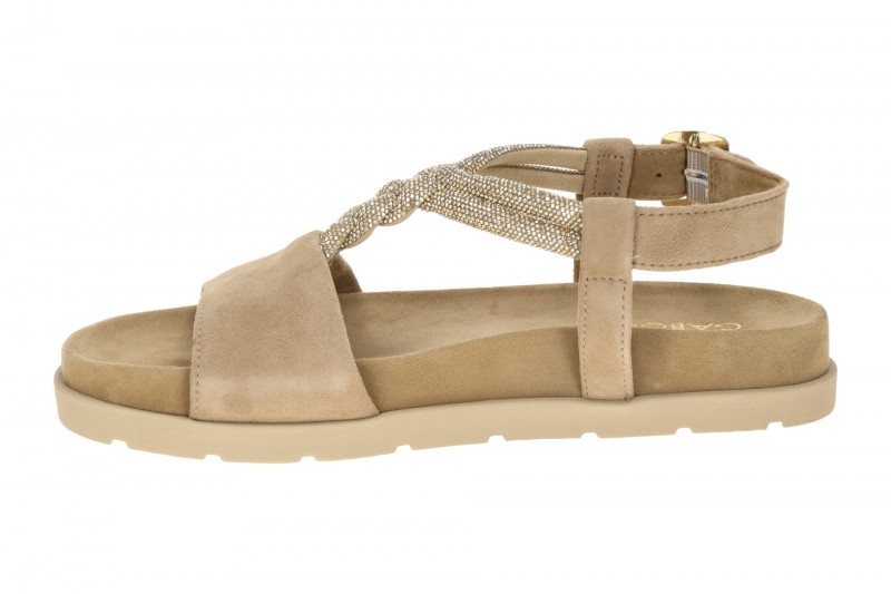 Gabor T-Steg Sandale beige gold Strass 84.601.14