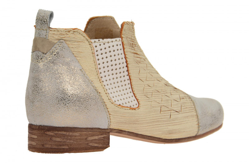 Charme Sommer Stiefelette beige silber 0740