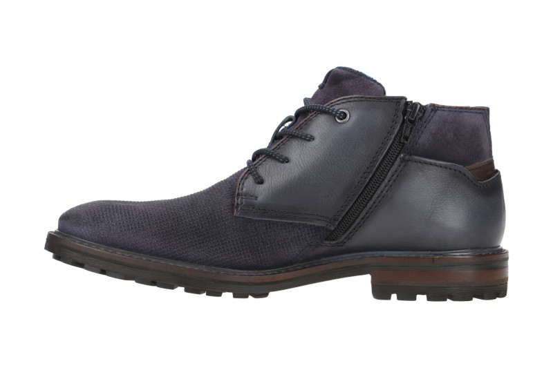 bugatti Masat Comfort Stiefelette blau Used Look ACC30