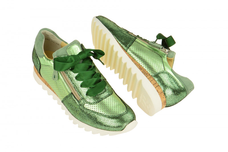 Paul Green Schuhe Sneakers grün metallic 4650