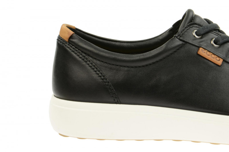 Ecco Schuhe Soft 7 schwarz weiß Damen Sneaker