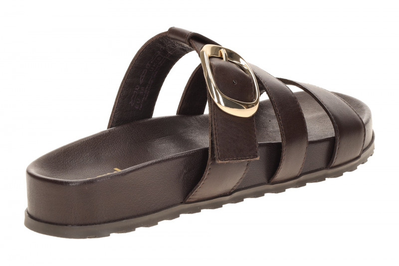 Paul Green 6171 Riemchen Pantolette dunkelbraun moro