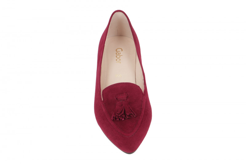 Gabor Slipper Ballerinas bordo rot Velour 31.303.15