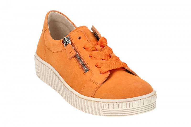 Gabor Schuhe Sneakers orange jelly Samt 43.334.13