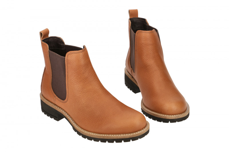 ecco Elaine Chelsea-Boots Stiefelette hell-braun