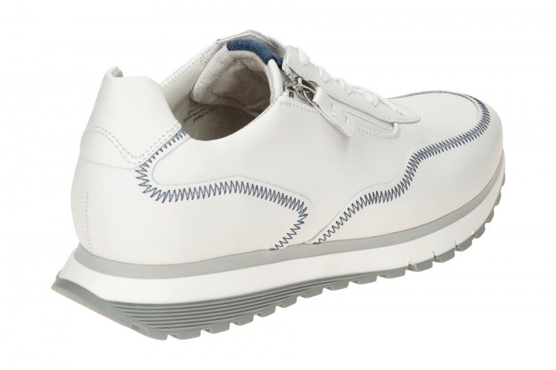 Gabor comfort Sneaker Schuhe weiß blau H-Weite 66.379.56