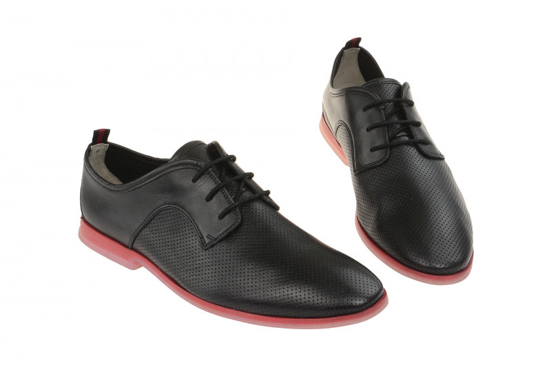 Clarks Frewick Schuhe schwarz rot