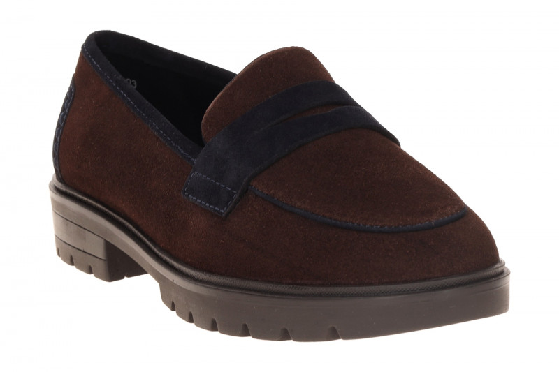 ARA Cambridge Slipper braun Velour Loafer 12-11229