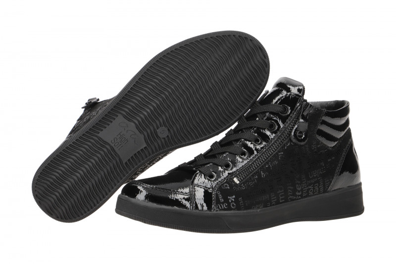 ARA Rom Schuhe Sneaker schwarz Lack 12-44499