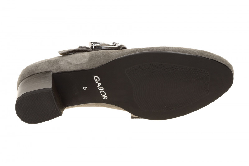 Gabor Comfort Spangen Pumps taupe grau H-Weite 3013