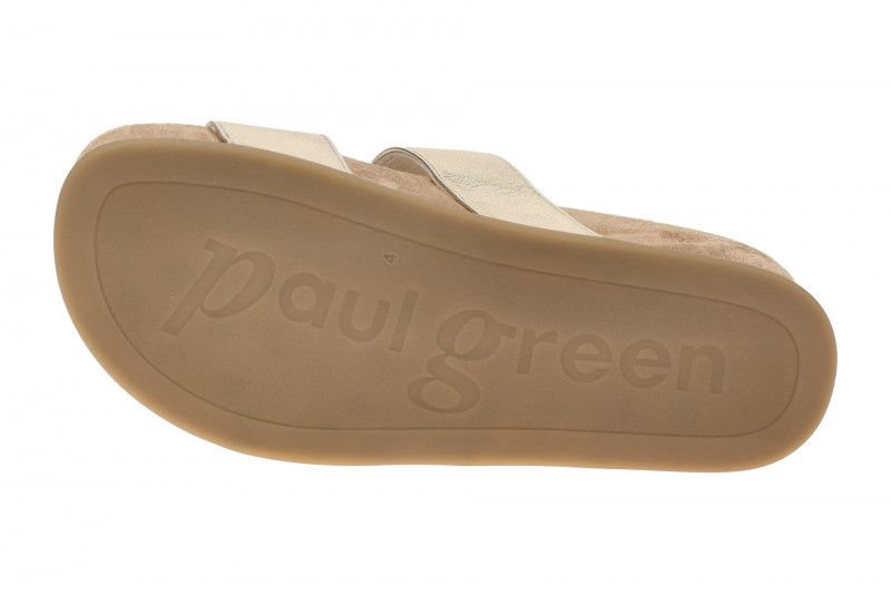 Paul Green Plateau Pantolette gold platino metallic 6157