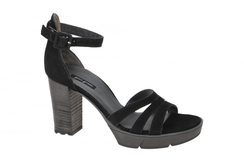 Paul Green Plateau Riemchen Sandalette schwarz 7930