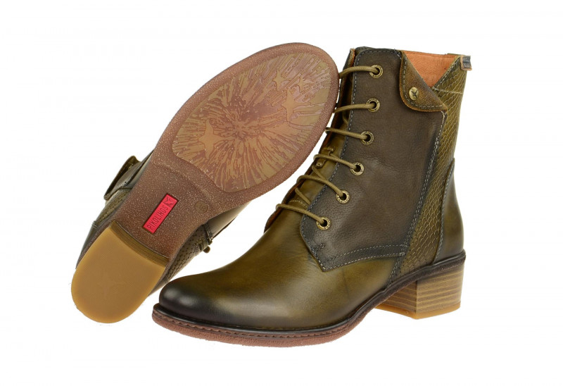Pikolinos Zaragoza Stiefel grün moos