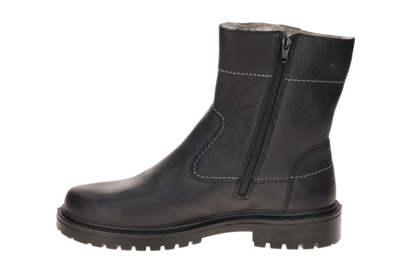 JOMOS Warmfutter Stiefel schwarz H-Weite Lammfell 456504