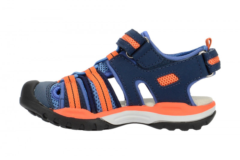 Geox Kinder Sandale blau orange Wassertauglich