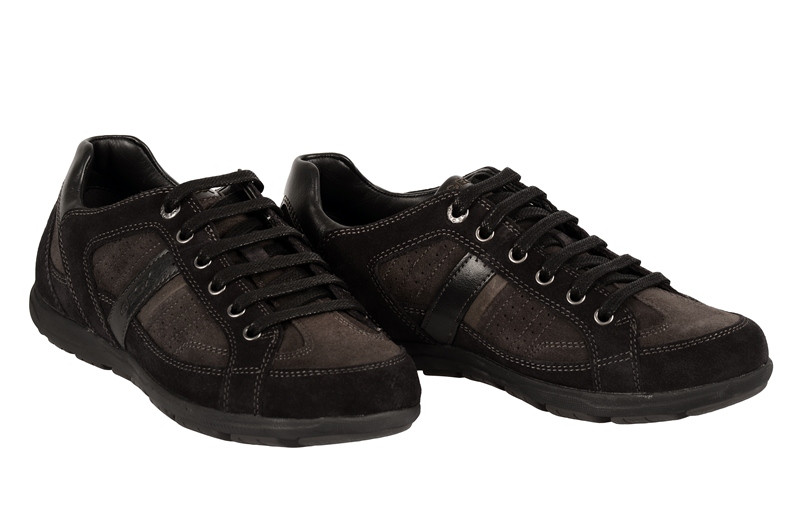 Geox Marshall Schuhe grau schwarz U24X1B