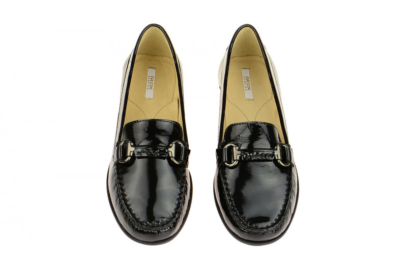 Geox Elidia Slipper schwarz Lack