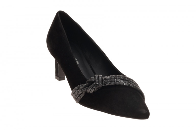 Peter Kaiser Pumps schwarz Strass Schlaufe 72406