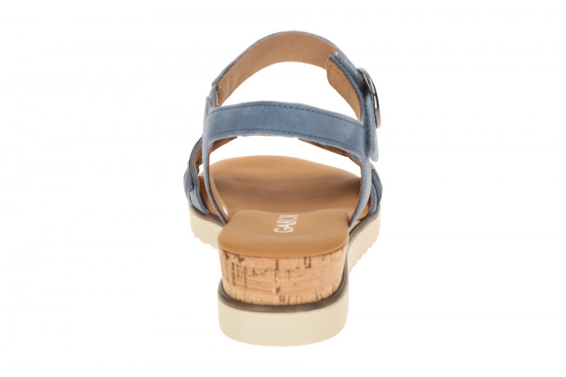 Gabor Sandale blau Velour 82.758.26