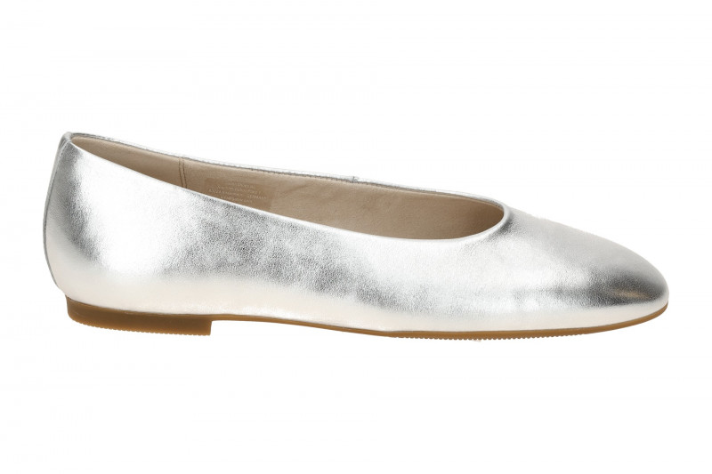 Gabor Ballerina Schuhe silber grau metallic 84.140.61