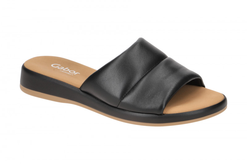 Gabor 03-700 Mules Donna Punta separata Nero, Taglia 43