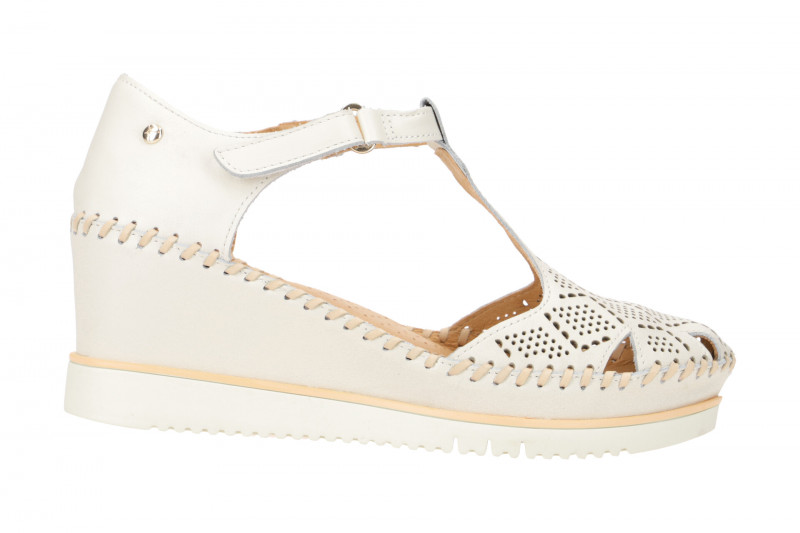 Pikolinos Aguadulce T-Steg Keil Sandale weiß W3Z-1991