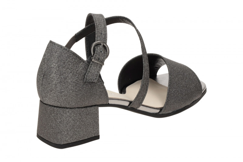 Gabor Kreuz Riemchen Sandalette grau Schimmer 41.760.69